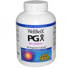 Natural Factors, WellBetX® PGX®, Plus Mulberry 180 vegetarian capsules 
