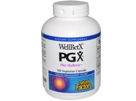 Natural Factors, WellBetX® PGX®, Plus Mulberry 180 vegetarian capsules Natural Factors, WellBetX® PGX®, Plus Mulberry 180 vegetarian capsules